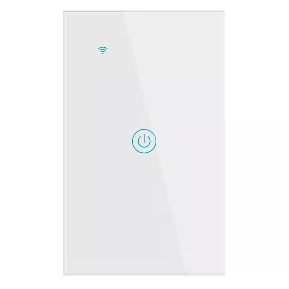 1-Gang Wi-Fi___33 Smart Wall Touch Light Switch Glass Panel Compatible for Alexa/Google APP