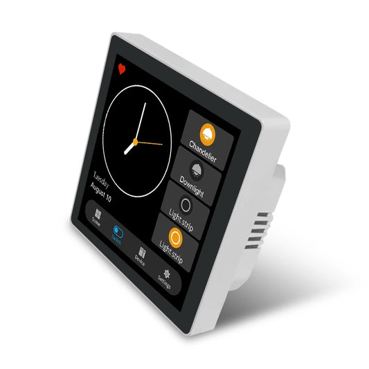 Tuya Smart Home Multiple Zigbee Smart Home Control Panel 4 Inch Switch Panel In-Wall Touchscreen Control for Home-Euplug