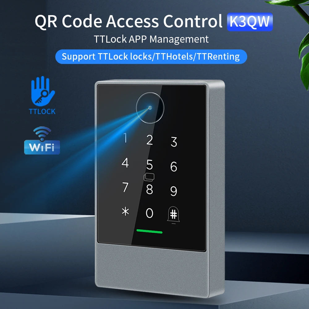Wifi+Bluetooth Ttlock K3W K3FW K3QW Smart Lock Keypad Waterproof Smart Lock App Alexa Fingerprint Code RFID Card Access Control