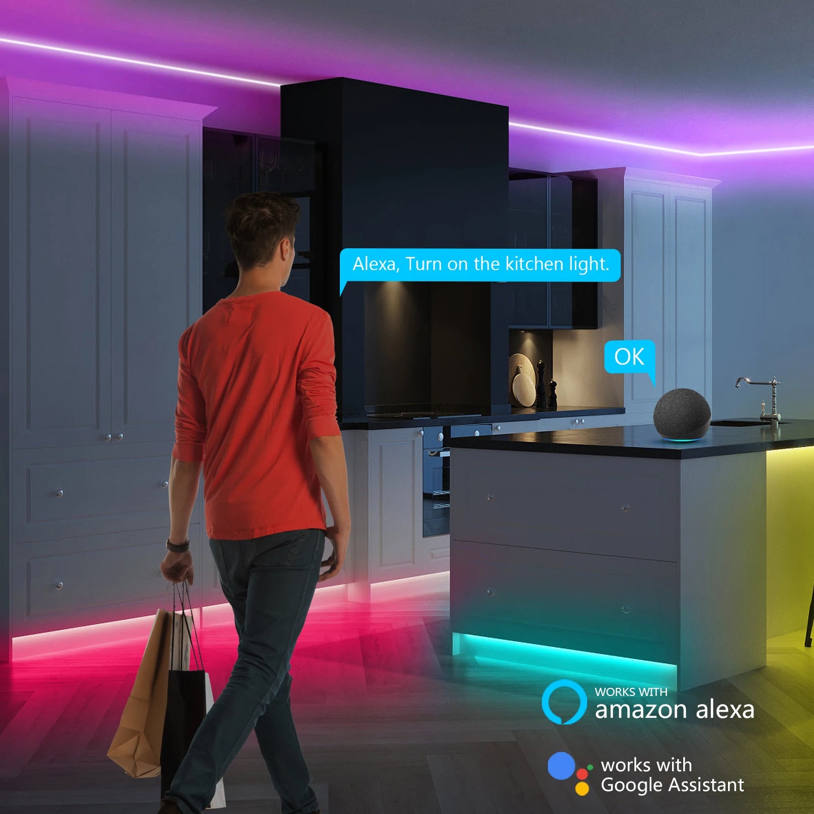 5V USB RGB Neon LED Strip 1M 2M 3M 4M 5M Wifi Neon RGB Strip Work with Tuya App/Smart Life/Alexa for TV Home Neon Decor Lighting