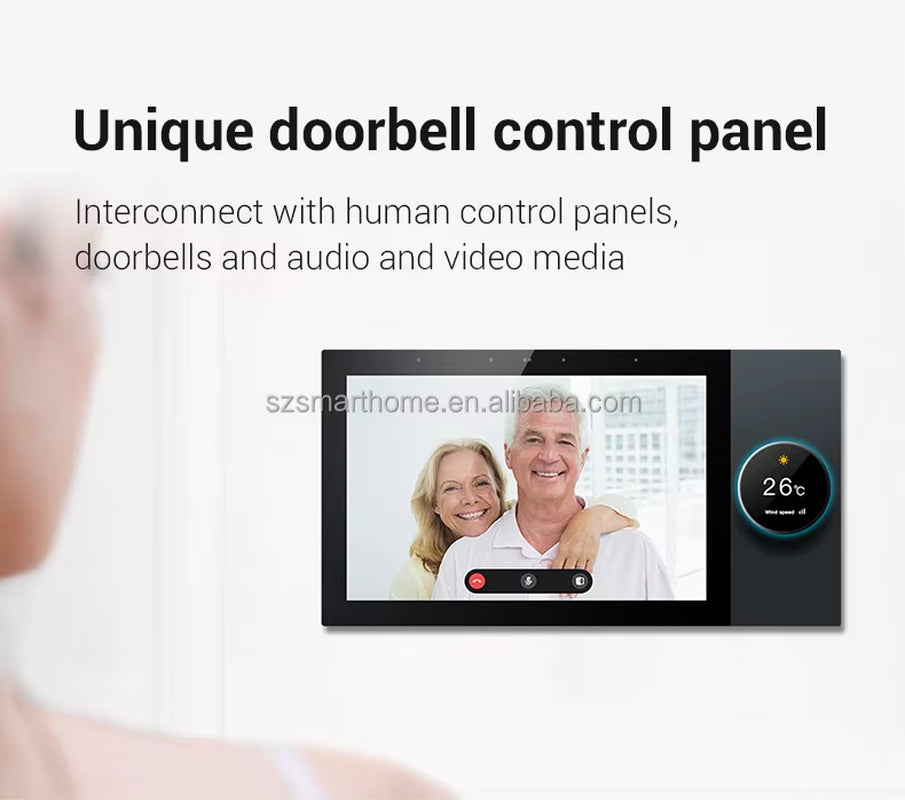 Tuya 7 Inch Central Control Panel Smart Home Tuya Zigbee Gateway Smart Home Control Panel with Voice Control Home Automation