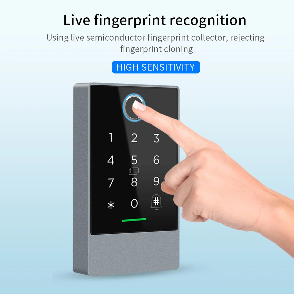Wifi+Bluetooth Ttlock K3W K3FW K3QW Smart Lock Keypad Waterproof Smart Lock App Alexa Fingerprint Code RFID Card Access Control