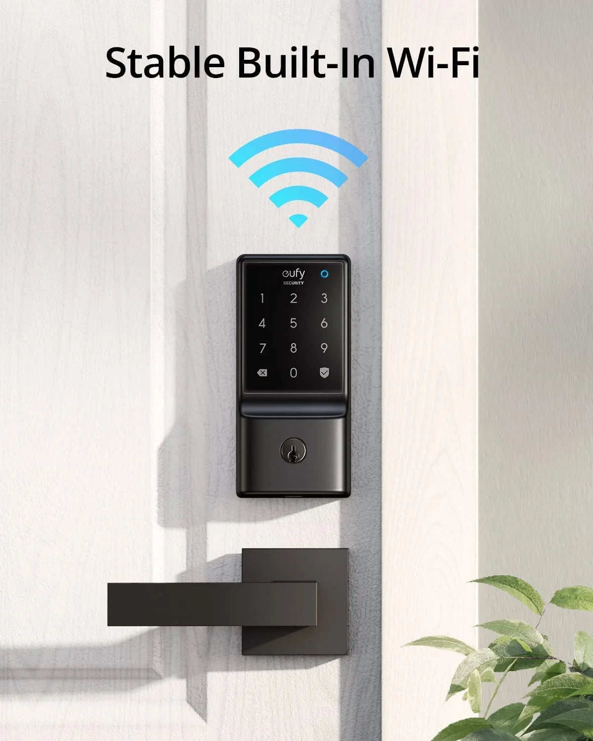 Anker  Security C210(E110) Smart Lock, 5-In-1 Keyless Entry Door Lock, Built-In Wifi Deadbolt, Smart Door Lock, Touchscreen Keypad