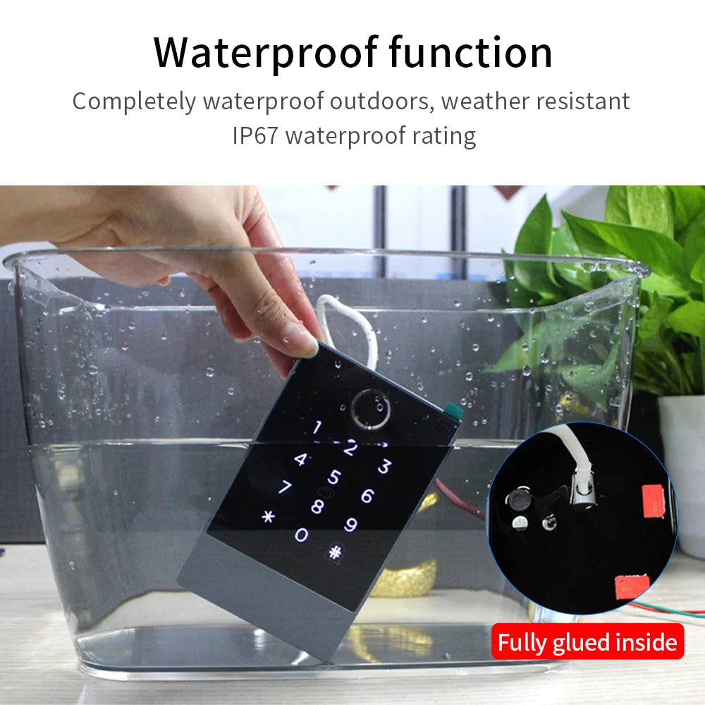 Wifi+Bluetooth Ttlock K3W K3FW K3QW Smart Lock Keypad Waterproof Smart Lock App Alexa Fingerprint Code RFID Card Access Control